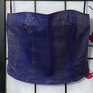 Purple Faux Snake Sleeveless Top